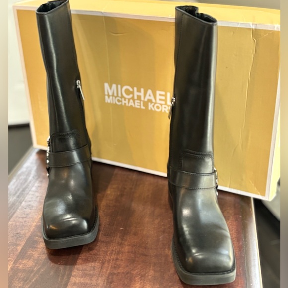 MICHAEL MICHAEL KORS Crosby Leather Moto Boot - Picture 15 of 15